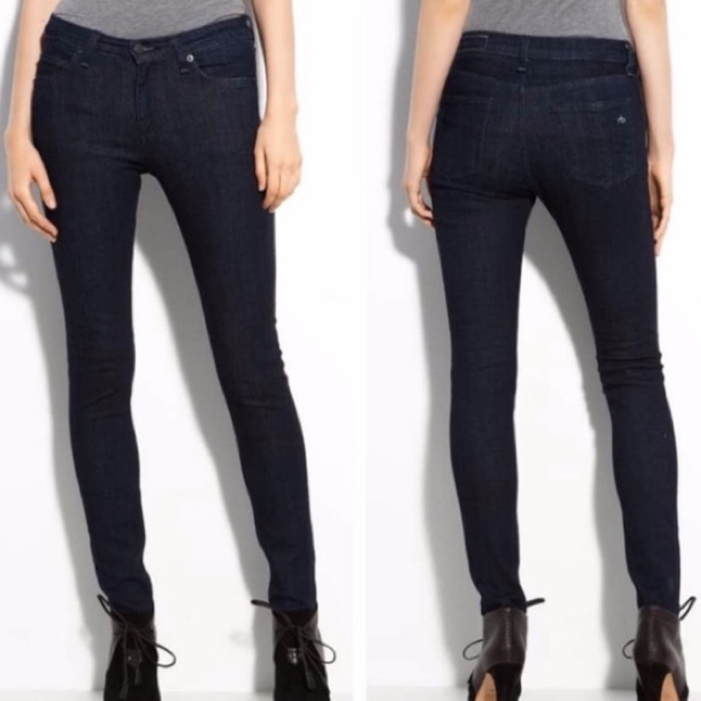 Rag & Bone/ Jean skinny jeans dark navy size 25